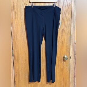 GAP Body NWT sz xl Classic stretch essential sport pants Black Women wide leg U